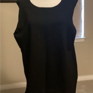 August Silk Classic Black Tank Top